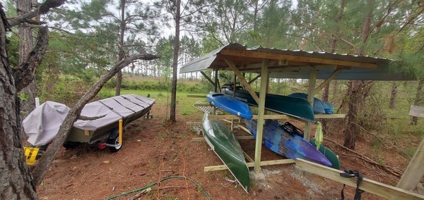 [Jon boat and rack]