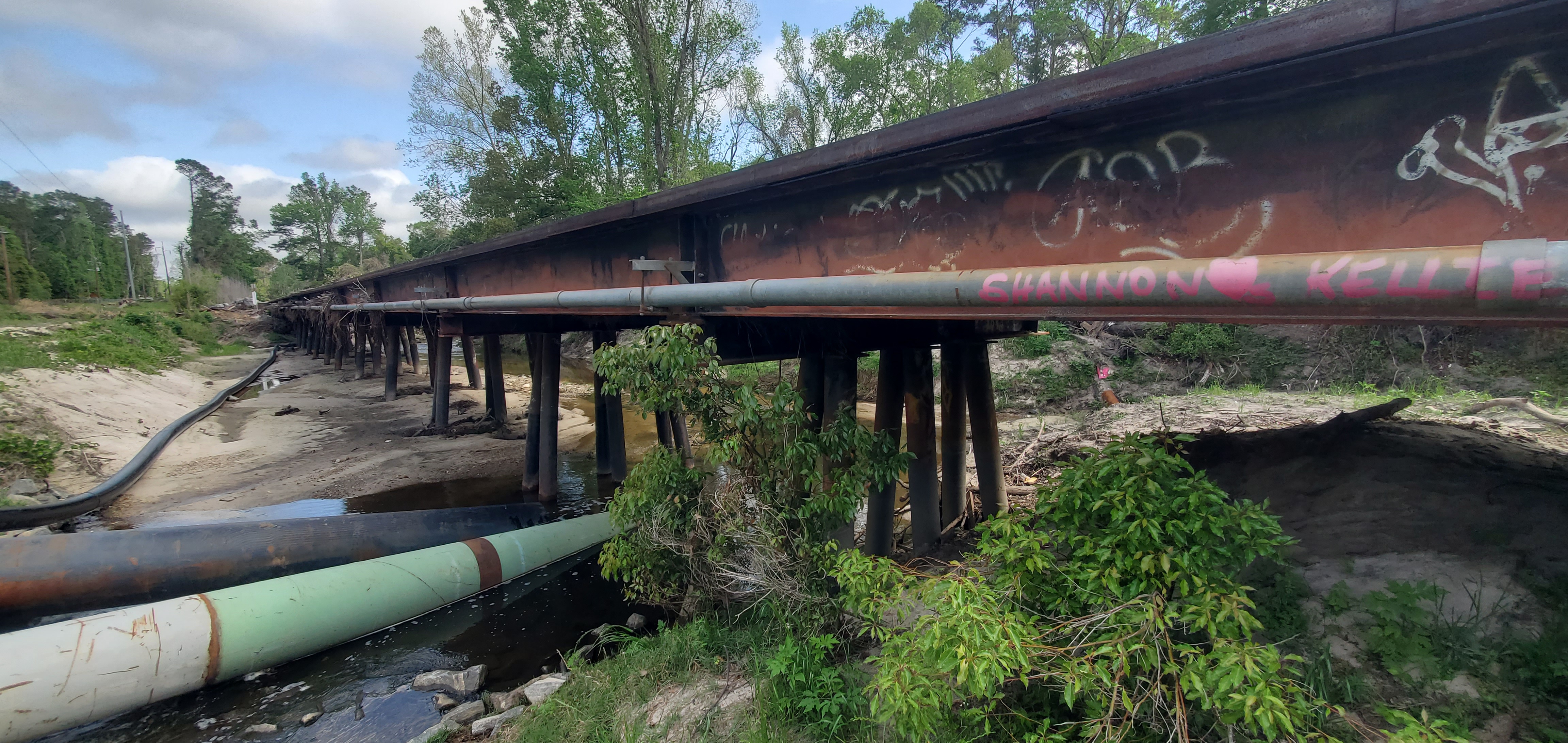 Downstream, NSFRR, Sugar Creek, 11:07:22, 30.8519166, -83.3147740