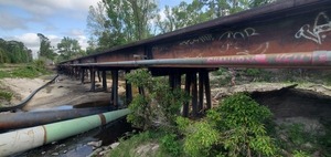 [Downstream, NSFRR, Sugar Creek, 11:07:22, 30.8519166, -83.3147740]