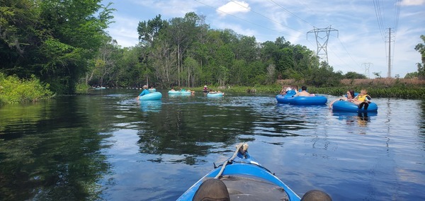 [Tubers at For Your Safety sign, 11:51:08, 29.9545451, -82.7831447]