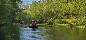 [Janet among the paddlers, 10:28:37, 29.9829903, -82.7603871]