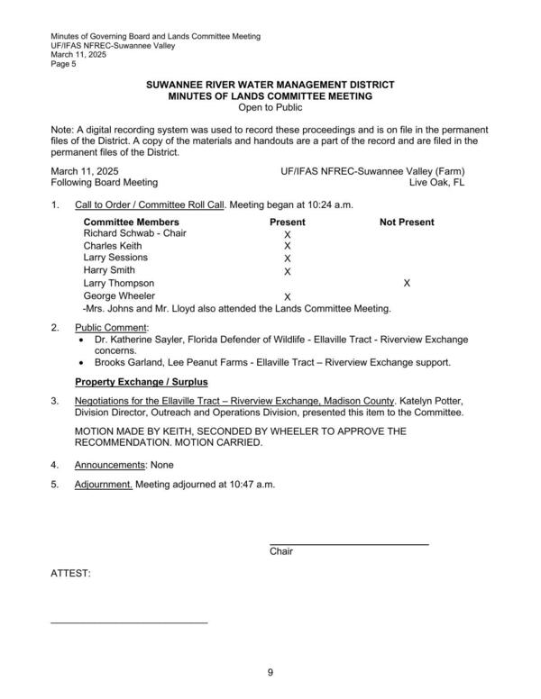 [Attendance & Ellaville Tract - Riverview Exchange, Madison County]