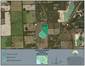 [Location Map: Newberry Wellfield, Alachua County]