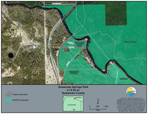 Location Map: Suwannee Springs Park