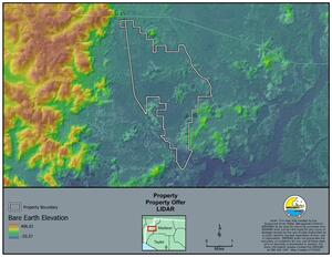 [Map: LIDAR, Avalon Woodland Ravines]