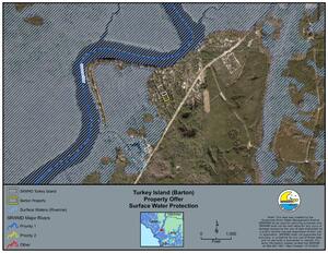 [Map: Surface Water Protection, Turkey Island (Barton)]