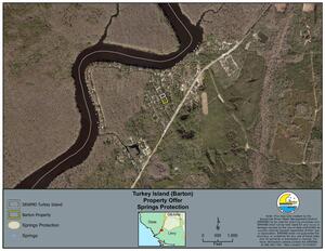 [Map: Springs Protection, Turkey Island (Barton)]