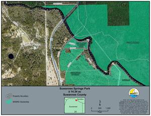 [Location Map: Suwannee Springs Park]