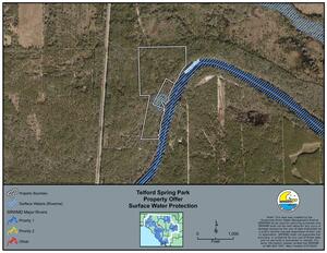[Map: Surface Water Protection, Telford Spring Park]