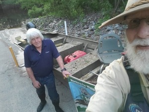 [Selfie banners at Troupville Boat Ramp, 20:07:40, 30.8514469, -83.3473088]