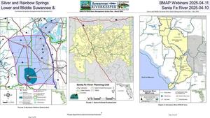 [Silver and Rainbow Springs, BMAP Webinars 2025-04-11, Lower and Middle Suwannee & Santa Fe River 2025-04-10]