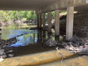 [Downstream, Sugar Creek @ Gornto Road, Sugar Creek @ Gornto Road 2025-04-09]