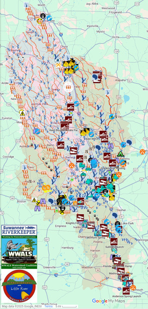 [Map: Omega-Eldorado Road Bridge, Little River --WLRWT]