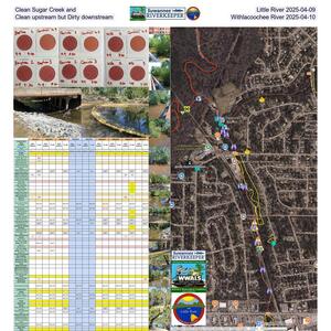 [Clean Sugar Creek and Little River 2025-04-09, Clean upstream but Dirty downstream Withlacoochee River 2025-04-10]