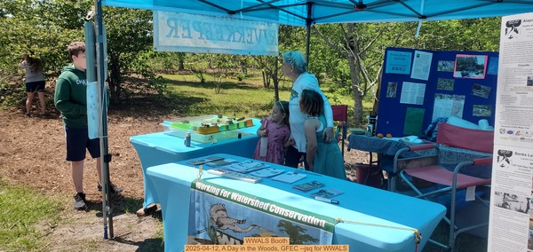 [WWALS Booth, 2025-04-12, A Day in the Woods, GFEC --jsq for WWALS]