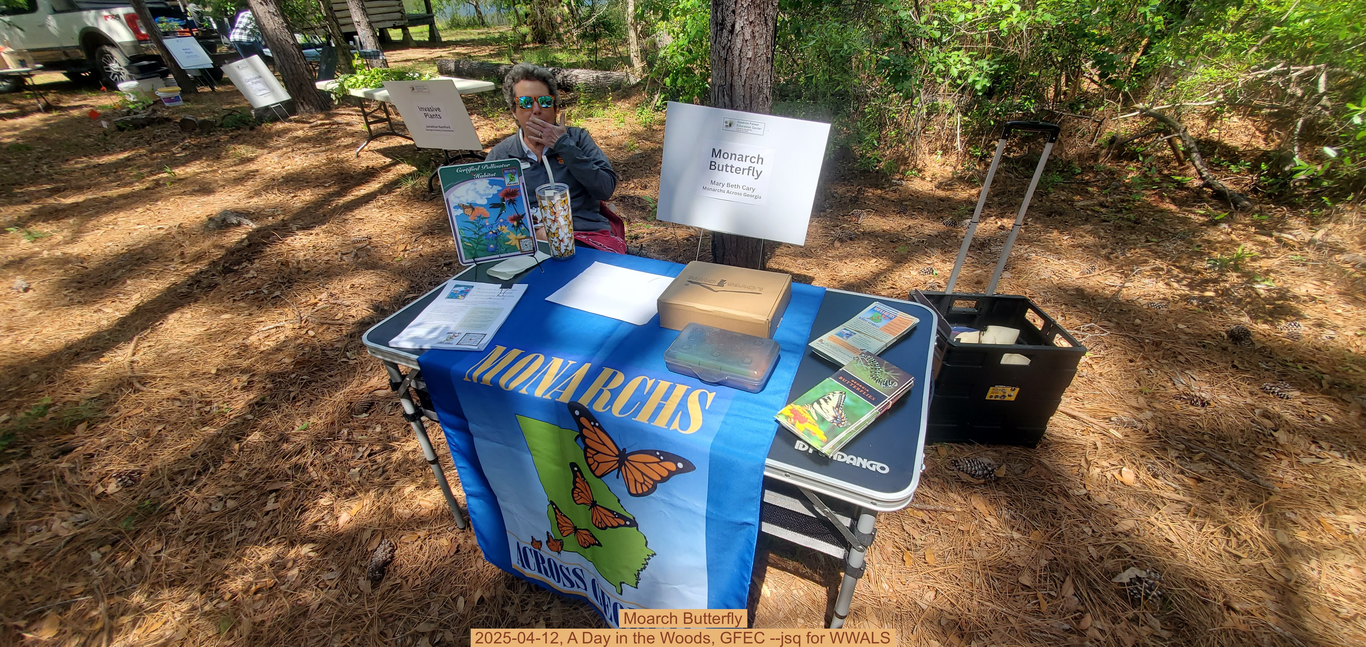 Moarch Butterfly, 2025-04-12, A Day in the Woods, GFEC --jsq for WWALS