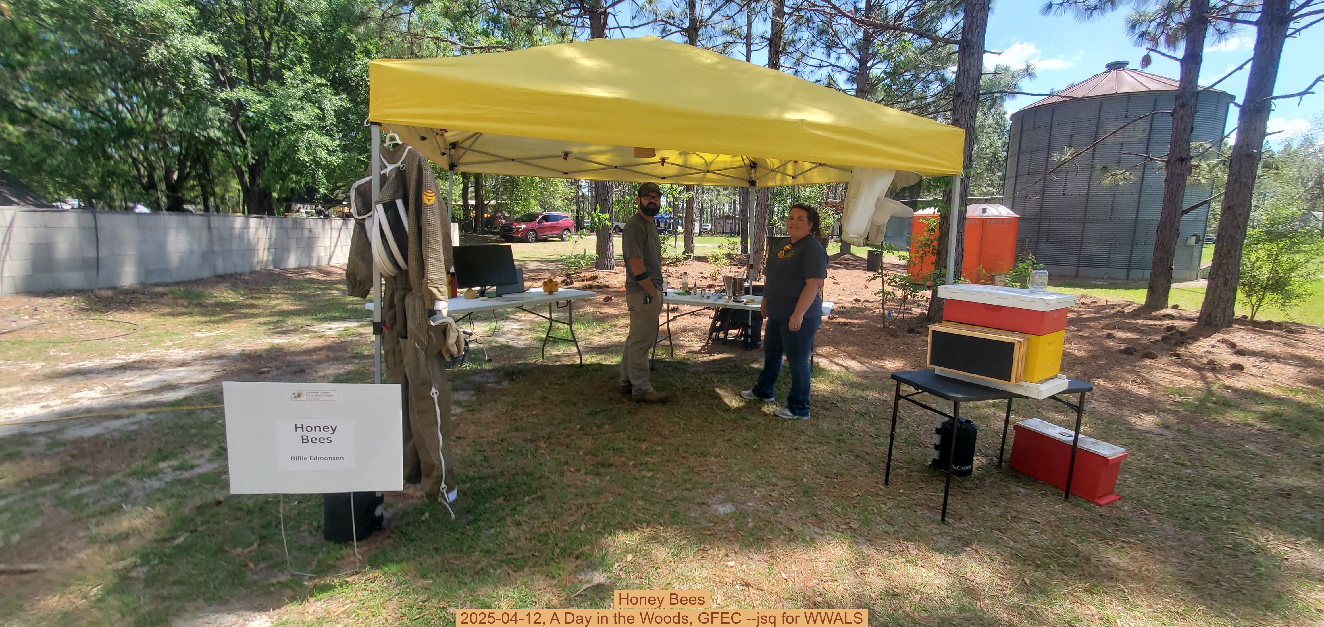 Honey Bees, 2025-04-12, A Day in the Woods, GFEC --jsq for WWALS