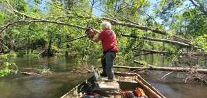 [Movie: If the water gets that high, nobody should be paddling anyway, 11:55:30, 30.8579929, -83.326 (49M)]