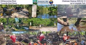 [Withlacoochee River Chainsaw Cleanup 2025-04-13, Troupville Boat Ramp up to Langdale Park]