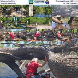 [Withlacoochee River Chainsaw Cleanup 2025-04-13, Troupville Boat Ramp up to Langdale Park]