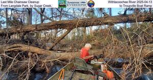 [Last Mile Chainsaw Cleanup, Withlacoochee River 2025-04-13, From Langdale Park, by Sugar Creek, to Troupville Boat Ramp]