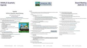 [WWALS Quarterly Board Meeting Agenda, 2025-04-13]