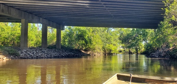 Valdosta State Prison fence Under Troup Bridge, GA 133, Little River, 10:03:28, 30.8526122, -83.3468811