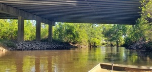 [Valdosta State Prison fence Under Troup Bridge, GA 133, Little River, 10:03:28, 30.8526122, -83.3468811]