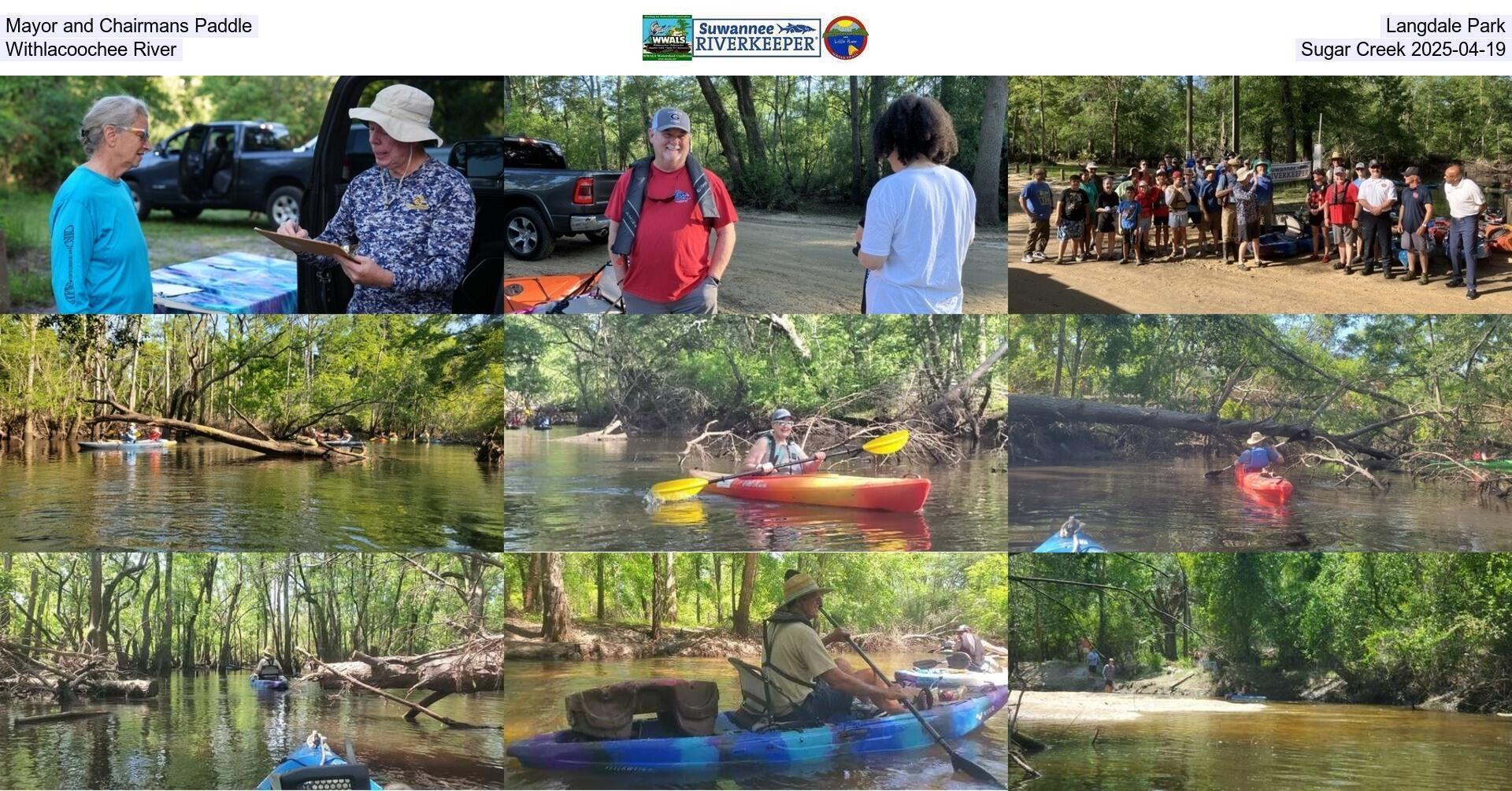 [Mayor and Chairmans Paddle, Langdale Park, Withlacoochee River, Sugar Creek 2025-04-19]