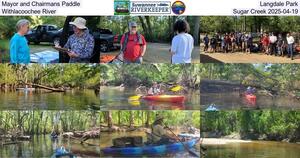 [Mayor and Chairmans Paddle, Langdale Park, Withlacoochee River, Sugar Creek 2025-04-19]