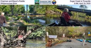 [Chairman and Mayor's Paddle, Sugar Creek to Troupville, Withlacoochee River, 8 AM, April 19, 2025]