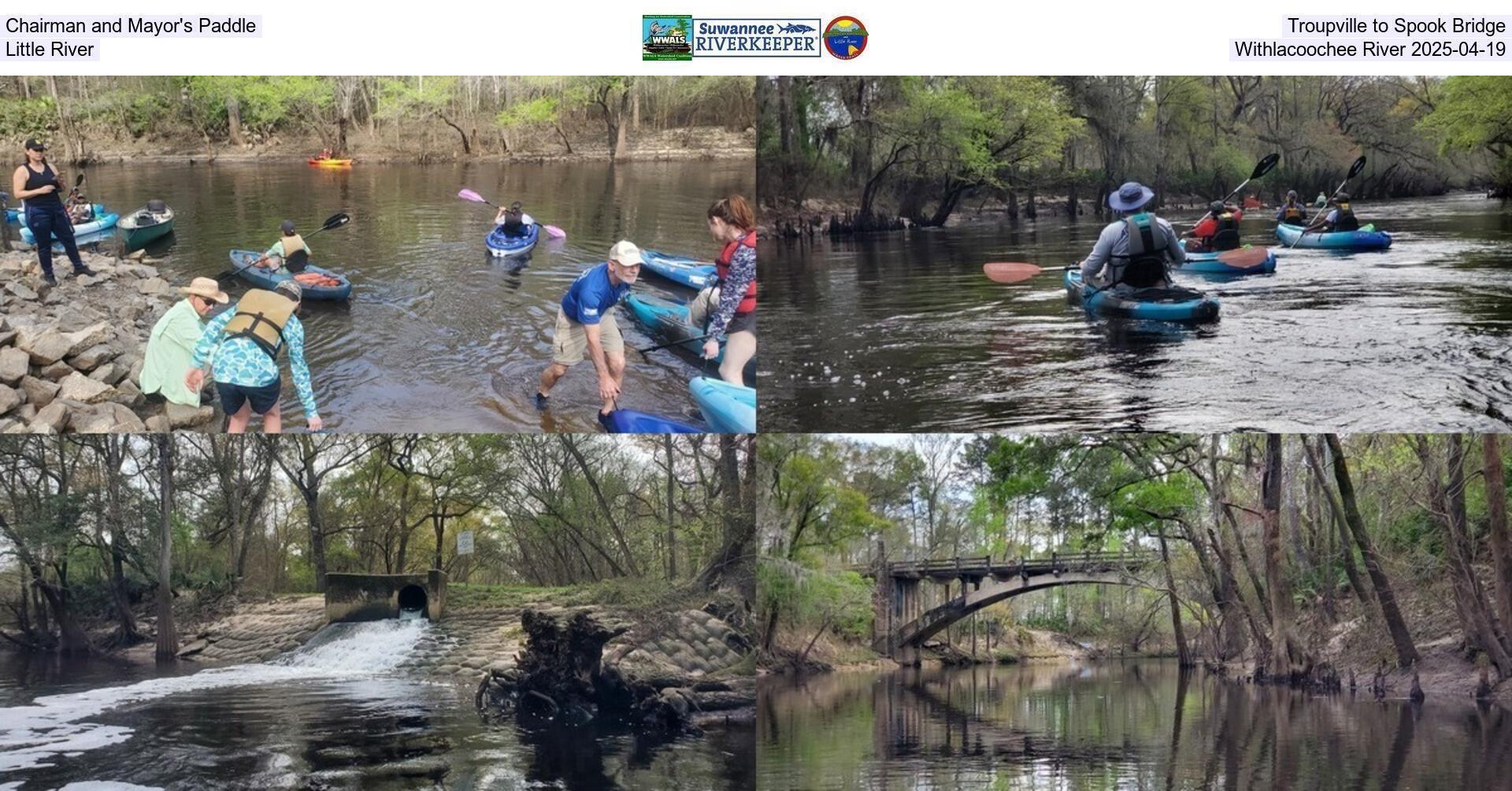 [Chairman and Mayor's Paddle, Troupville to Spook Bridge, Little River, Withlacoochee River 2025-04-19]