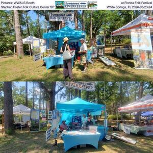 [Pictures: WWALS Booth at Florida Folk Festival, Stephen Foster Folk Culture Center SP, White Springs, FL 2026-05-23-24]