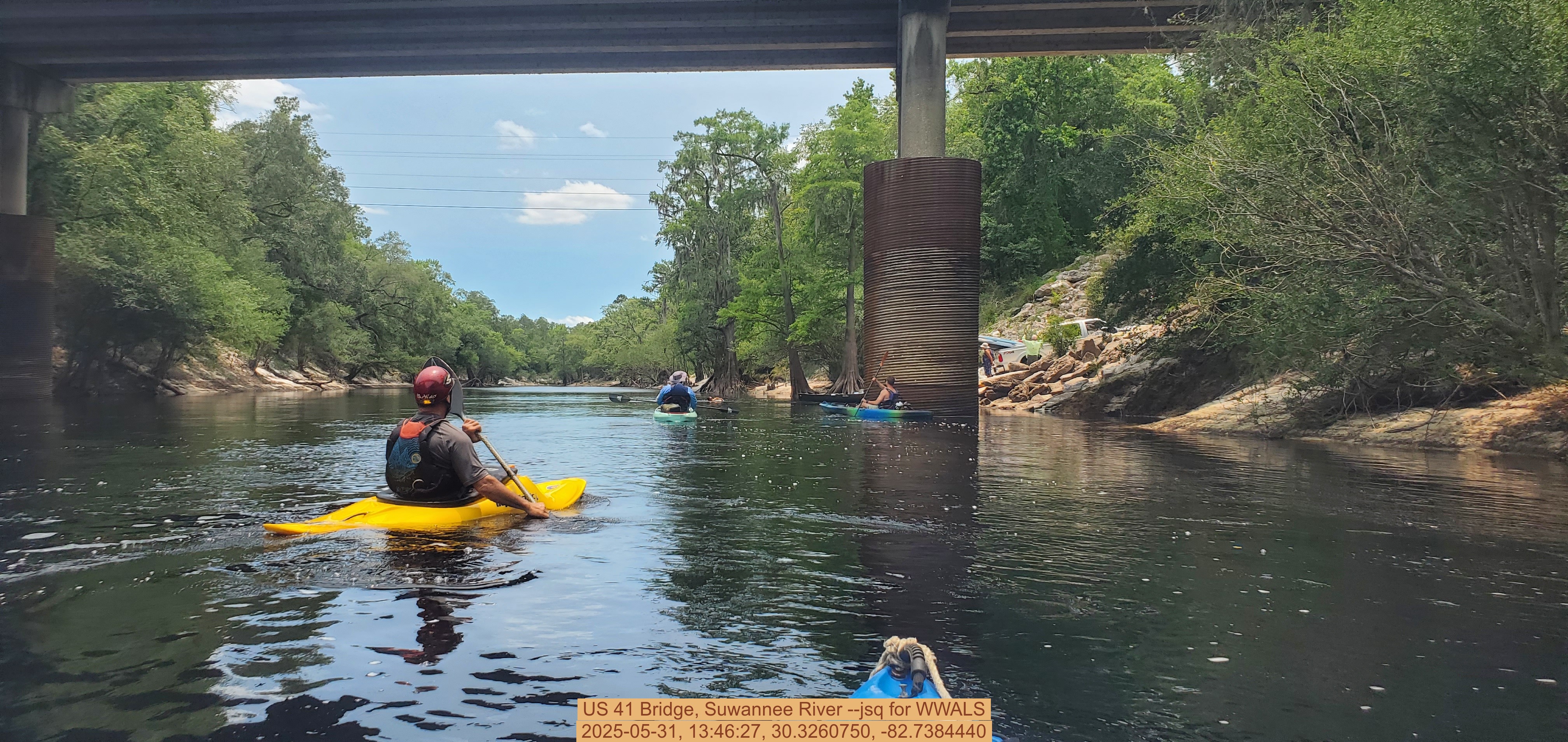 US 41 Bridge, Suwannee River --jsq for WWALS, 2025-05-31, 13:46:27, 30.3260750, -82.7384440