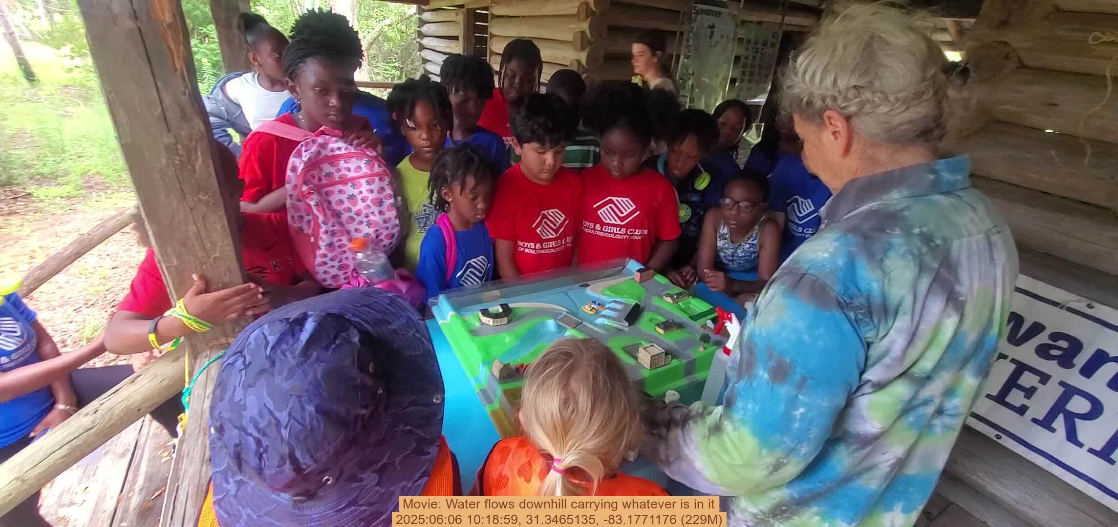 Movie: Water flows downhill carrying whatever is in it, 2025:06:06 10:18:59, 31.3465135, -83.1771176 (229M)