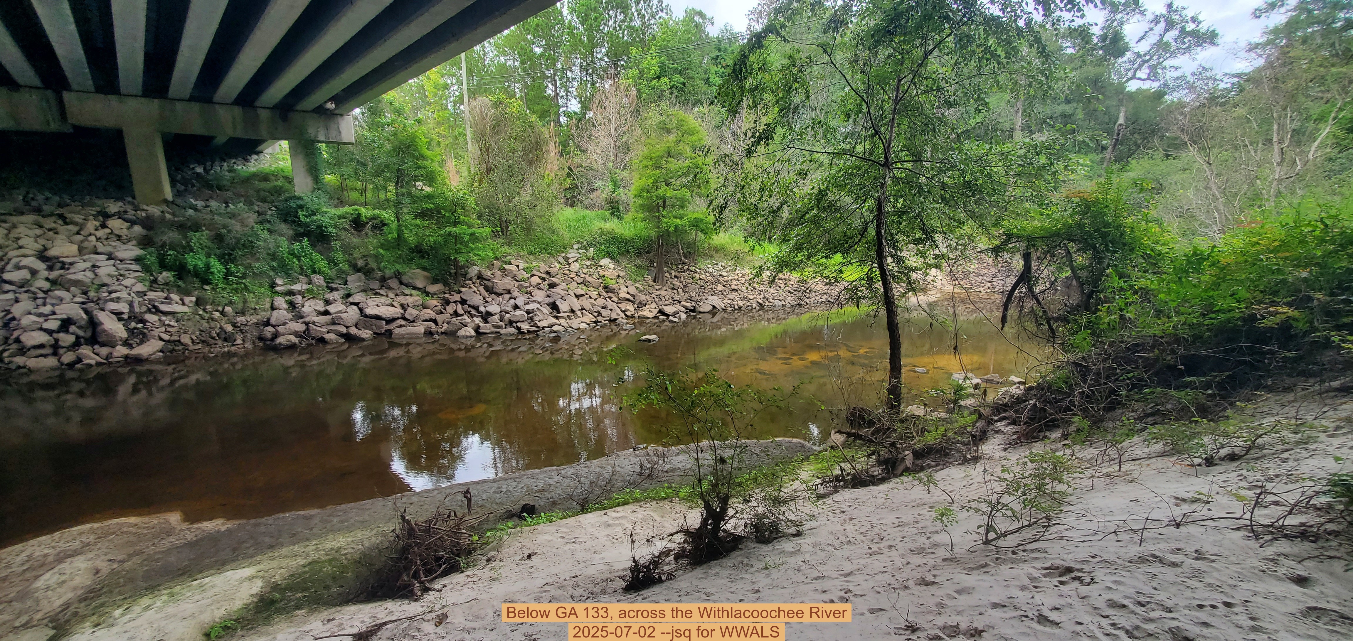 Below GA 133, across the Withlacoochee River, 2025-07-02 --jsq for WWALS