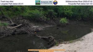 [Trash trap sites, Withlacoochee River 2025-07-02, Langdale Park below US 41, Troupville Park below GA 133]