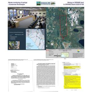 [Nitrate monitoring of springs and Mining on SRWMD land, --Suwannee Riverkeeper to SRWMD Board 2025-07-08]