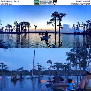 [Full Buck Moon Paddle, Banks Lake NWR, Lakeland, GA, Thursday, July 10, 2025]
