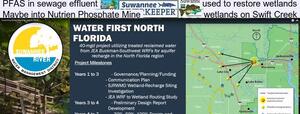 [PFAS in sewage effluent used to restore wetlands, Maybe into Nutrien Phosphate Mine wetlands on Swift Creek]