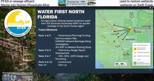[PFAS in sewage effluent used to restore wetlands, Maybe into Nutrien Phosphate Mine wetlands on Swift Creek]