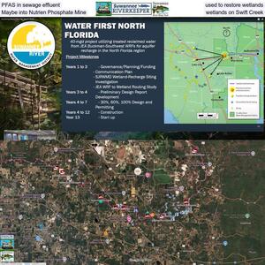 [PFAS in sewage effluent used to restore wetlands, Maybe into Nutrien Phosphate Mine wetlands on Swift Creek]