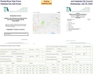 [Florida River Task Force and Valdosta City Council, Valdosta City Hall Annex, Wednesday, July 30, 2025]