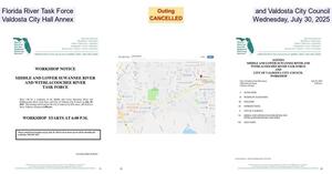 [Florida River Task Force and Valdosta City Council, Valdosta City Hall Annex, Wednesday, July 30, 2025]