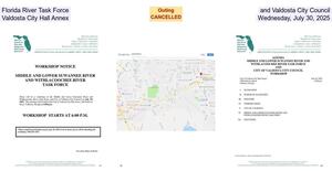 [Florida River Task Force and Valdosta City Council, Valdosta City Hall Annex, Wednesday, July 30, 2025]