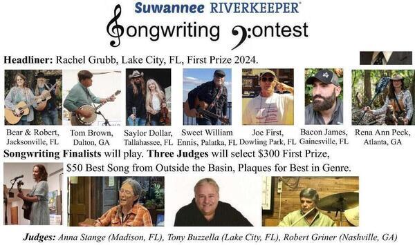 Movie: 5-9 PM, Saturday, Sept. 6, Suwannee Riverkeeper Songwriting Contest