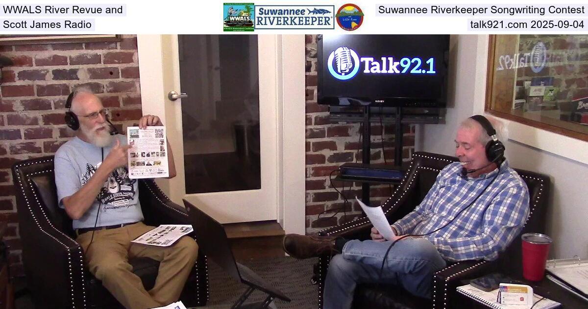 WWALS River Revue and Suwannee Riverkeeper Songwriting Contest, Scott James Radio, talk921.com 2025-09-04