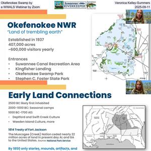 [Okefenokee Swamp by Veronica Kelley-Summers, a WWALS Webinar by Zoom, 2025-09-11]