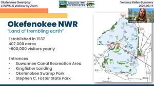 [Okefenokee Swamp by Veronica Kelley-Summers, a WWALS Webinar by Zoom, 2025-09-11]