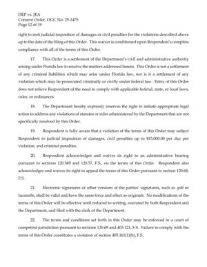 [This Order is not a settlement of any criminal liabilities which may arise under Florida law, nor is it a settlement of any violation which may be prosecuted criminally or civilly under federal law.]